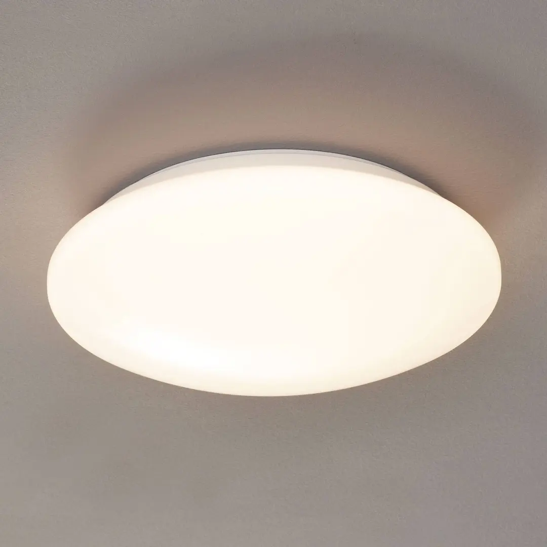 Reality Leuchten LED-Deckenlampe Pollux, Ø 27 cm, Kunststoff, Bewegungsmelder