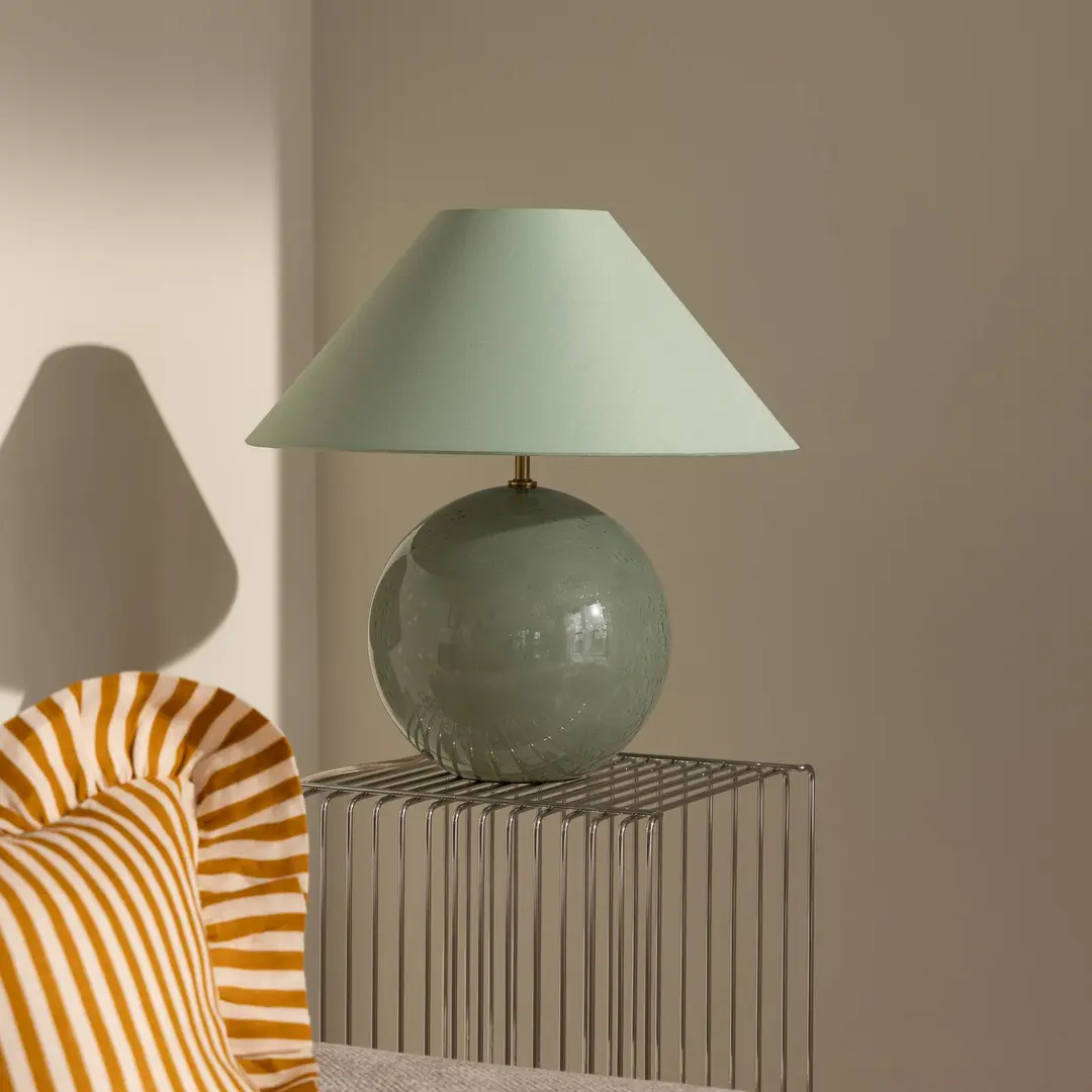 Globen Lighting Tischleuchte IRIS, grün, Höhe 45 cm