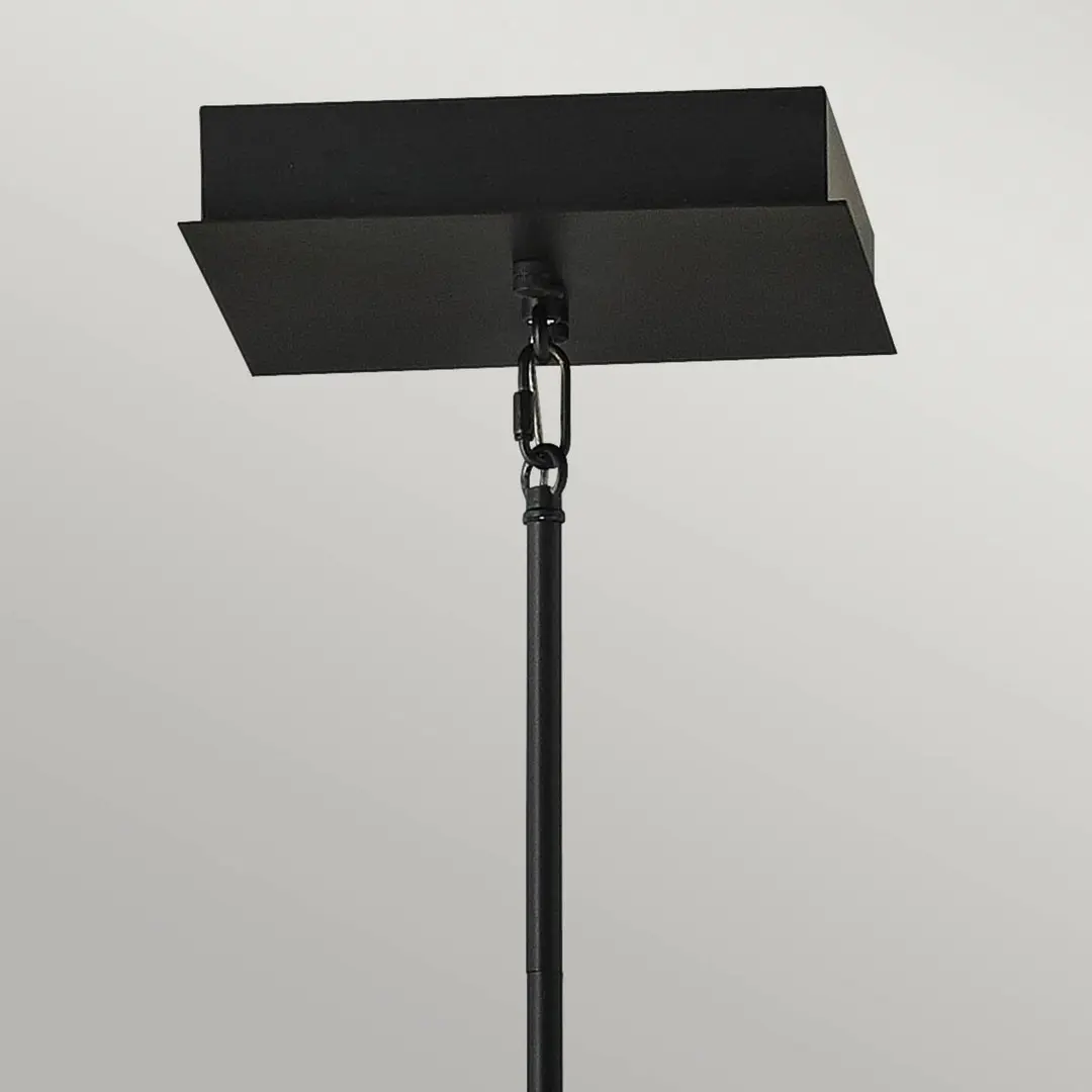 Quintiesse LED-Hängelampe Styx, schwarz, 3.000K 53,8 x 53,8cm