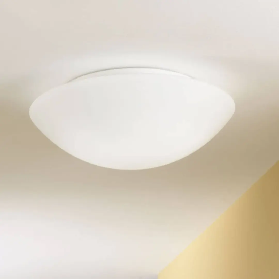 Fabas Luce Deckenleuchte Pandora, Ø 36 cm, Glas, weiß