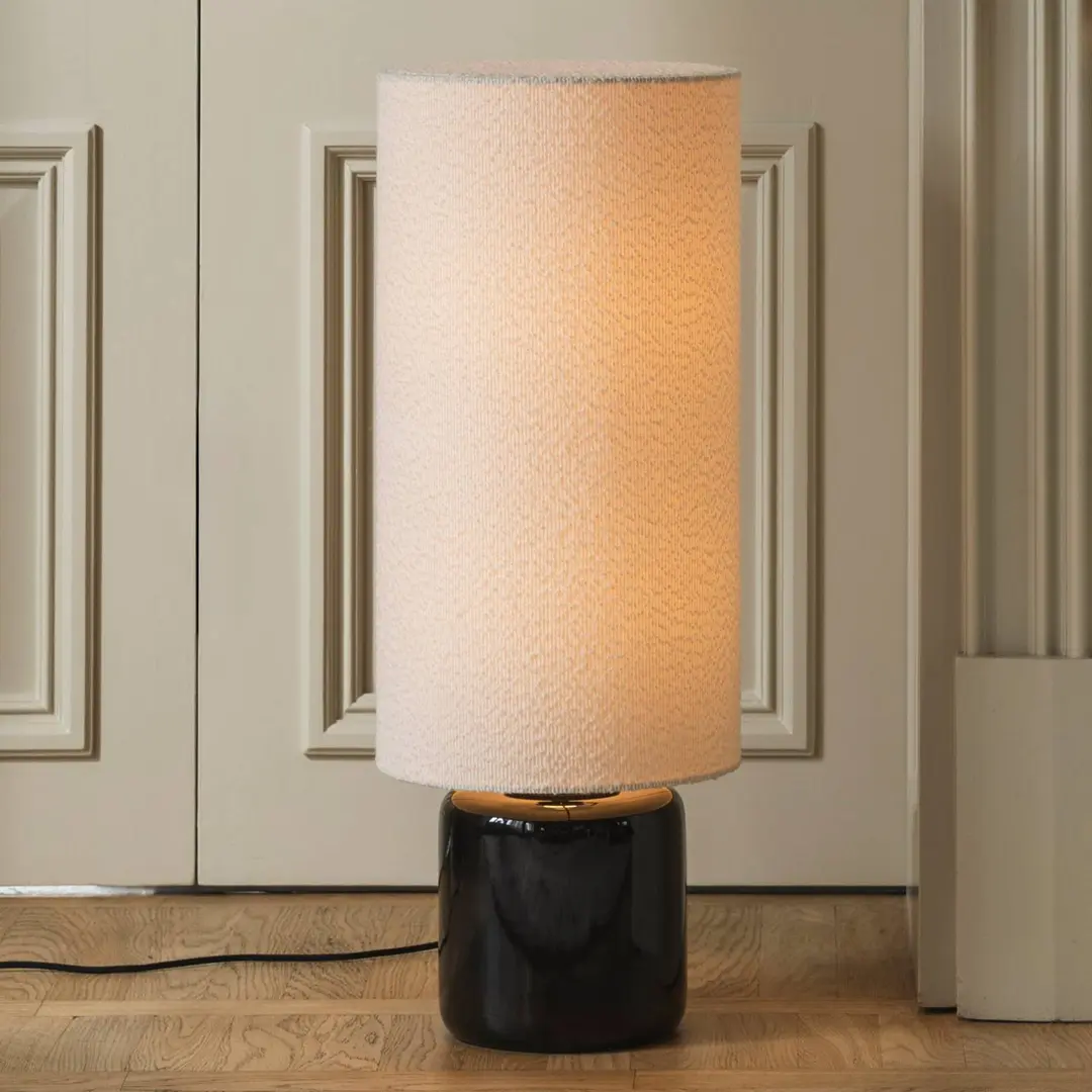 Globen Lighting Stehleuchte Florian, weiß/schwarz Höhe 80 cm