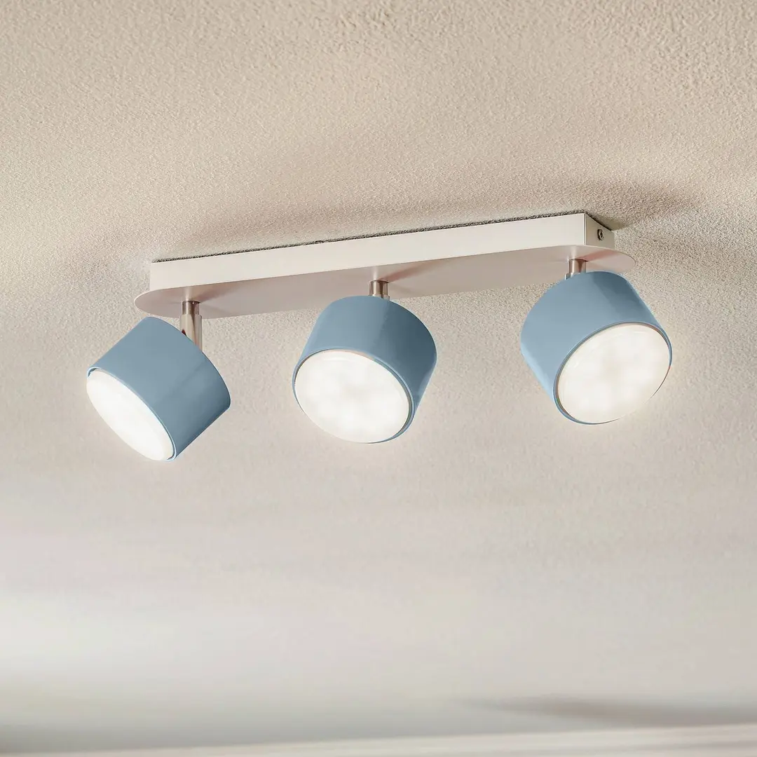 Eko-Light Deckenstrahler Cloudy dreiflammig blau