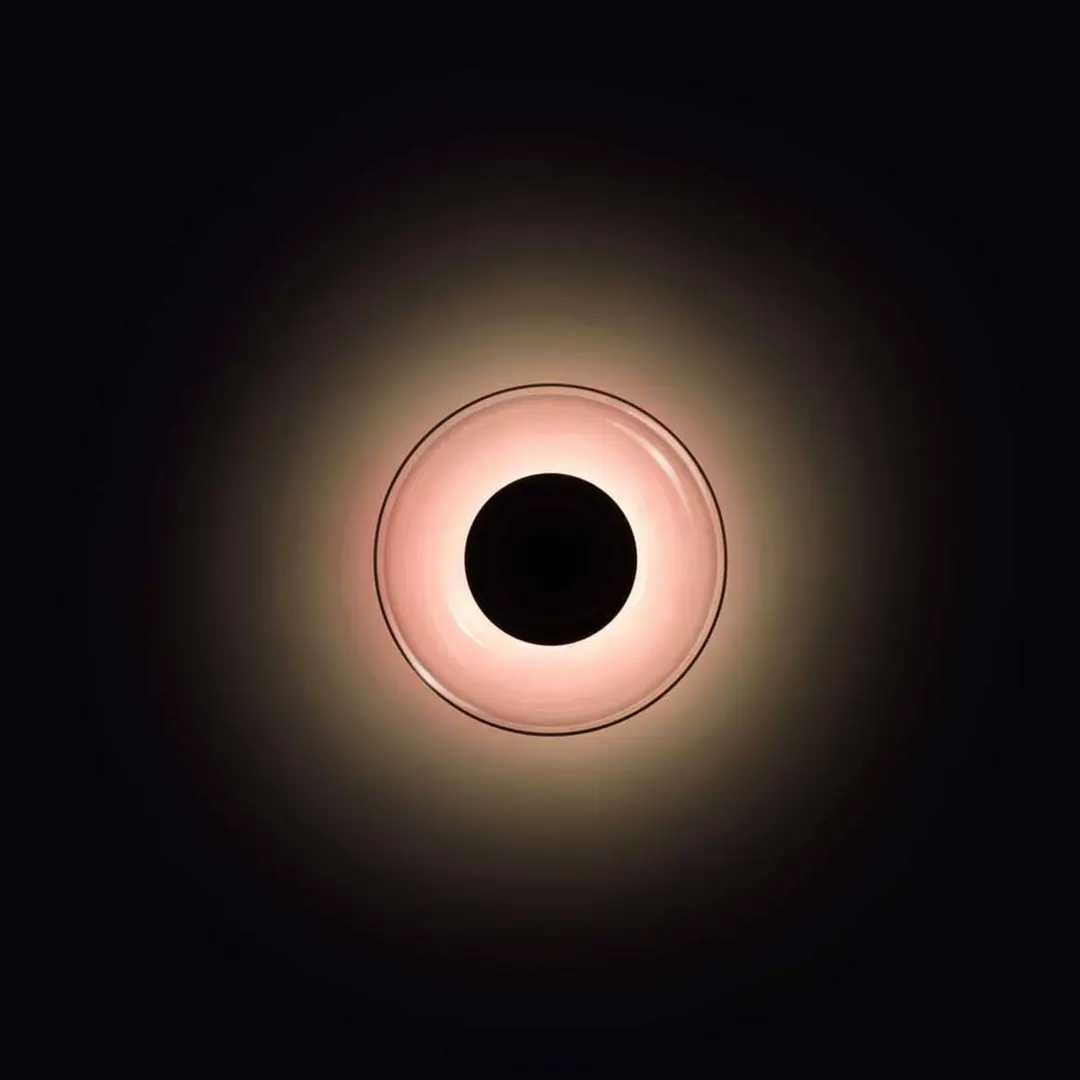 MARSET LED-Wandleuchte Aura, Ø 18 cm, On/Off, kupfer