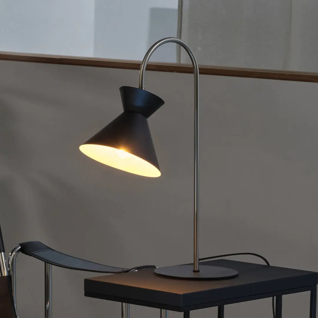 OSRAM Tischleuchte Decor Waist, Stahl, schwarz, E27