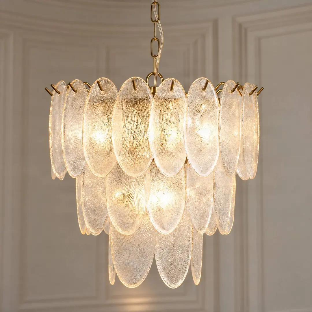 Lucande Hängeleuchte Dorothy, Ø 43 cm, Glas, 4 x E14