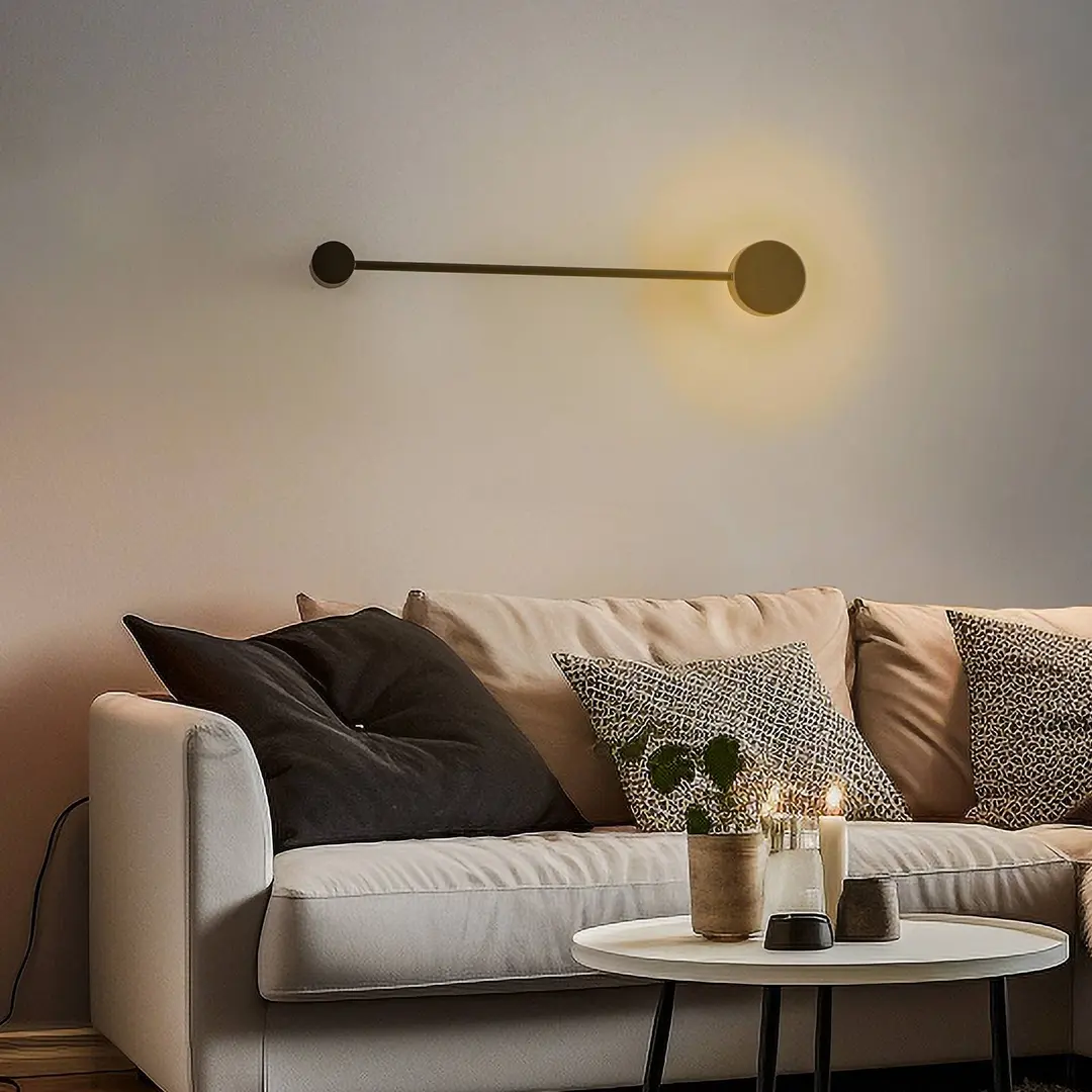 Nowodvorski Lighting Wandleuchte Orbit I 40, schwarz, einflammig