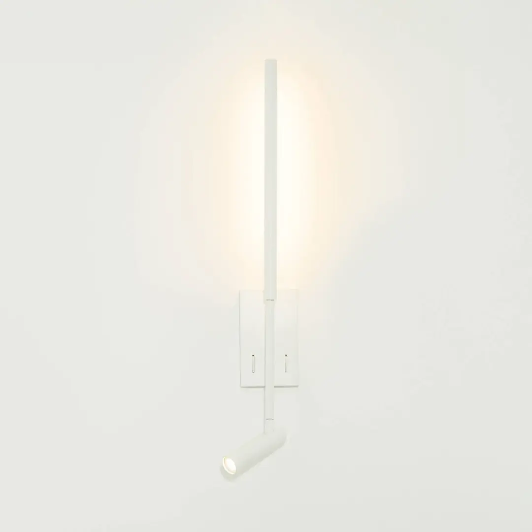 Zambelis LED-Wandleuchte 23040, weiß, 3.000 K, 2-flammig, Metall