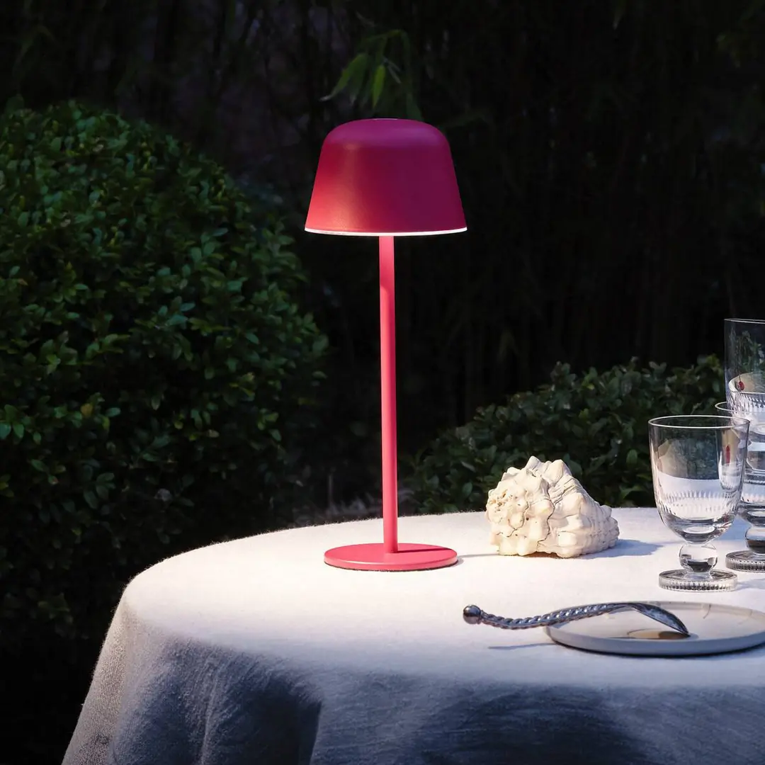 OSRAM LED-Akku-Tischlampe ENDURA STYLE magenta 30cm IP44 CCT