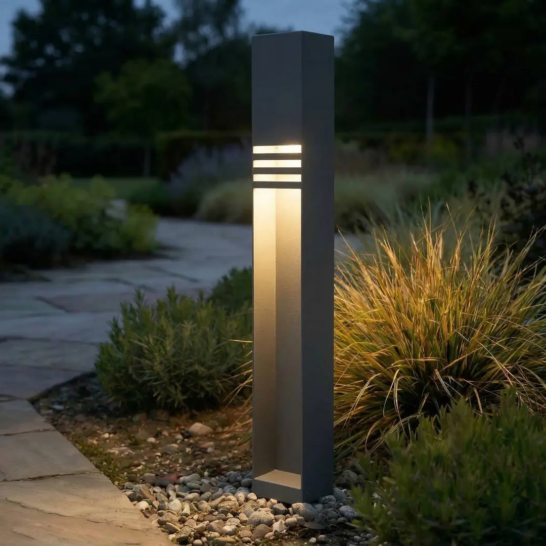 Lucande LED-Wegeleuchte Oxido, anthrazit, Höhe 80 cm, IP44
