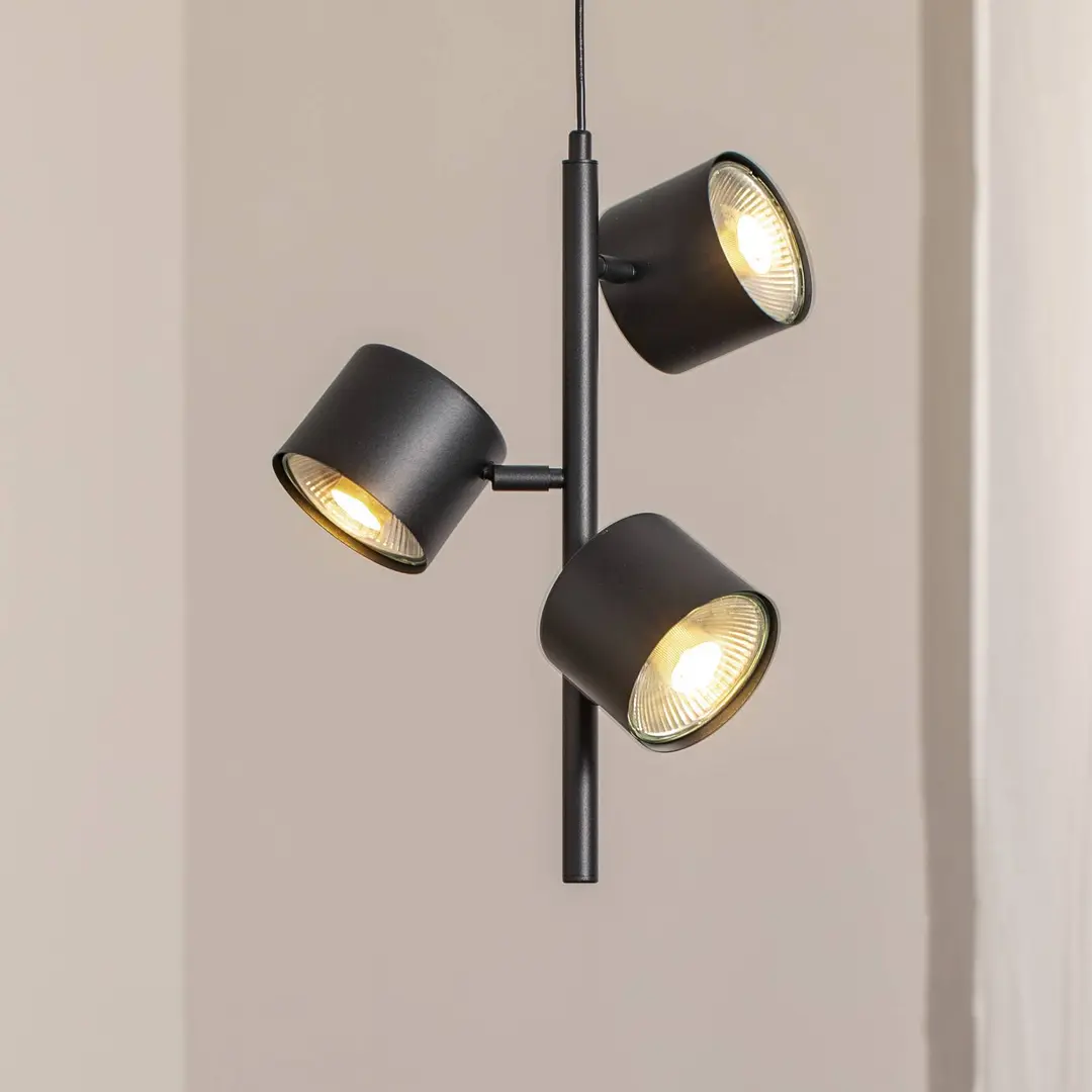 ALDEX Pendelleuchte 1047E, 3-flammig, schwarz