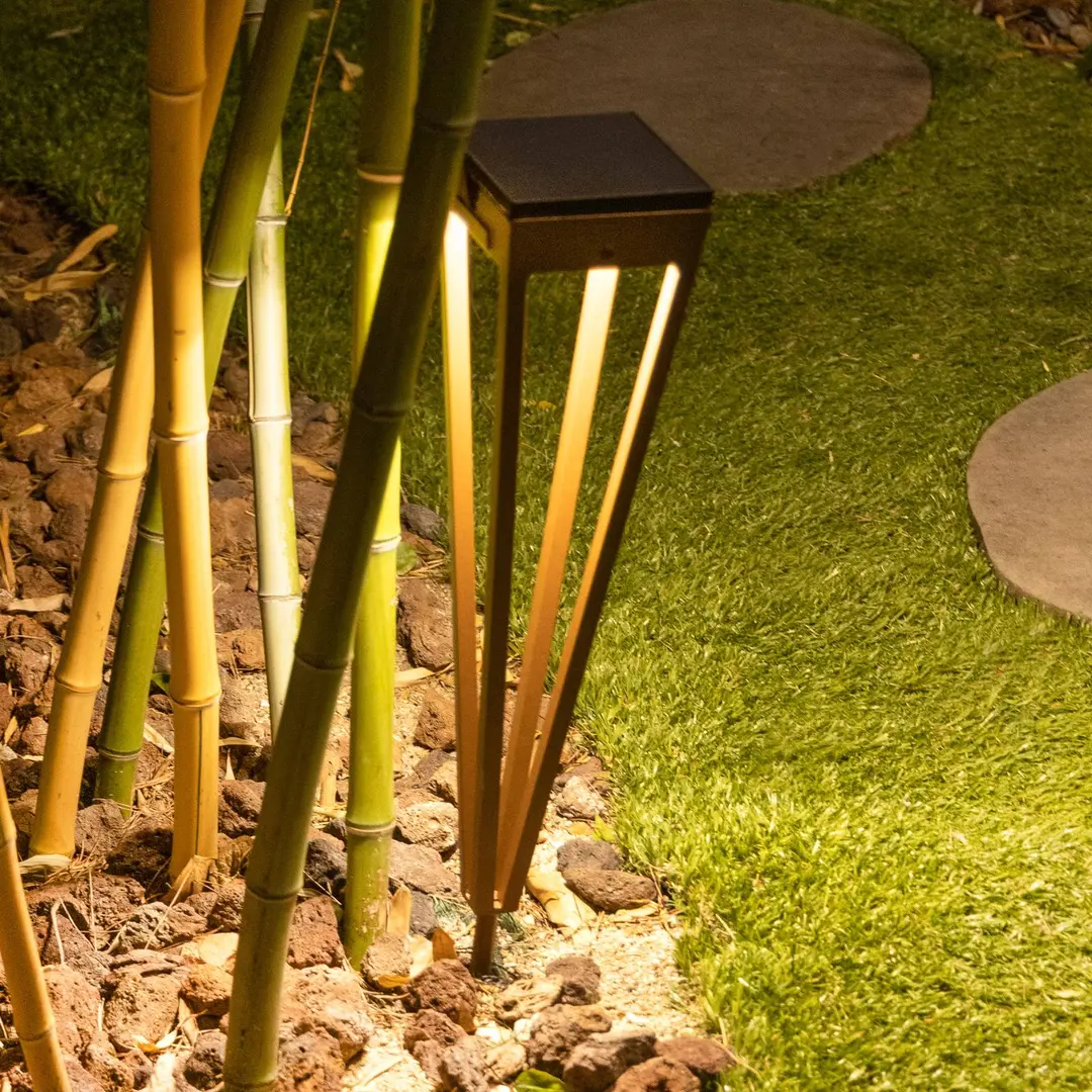 Les Jardins LED-Solarfackel Tinka, 52 cm hoch, corten