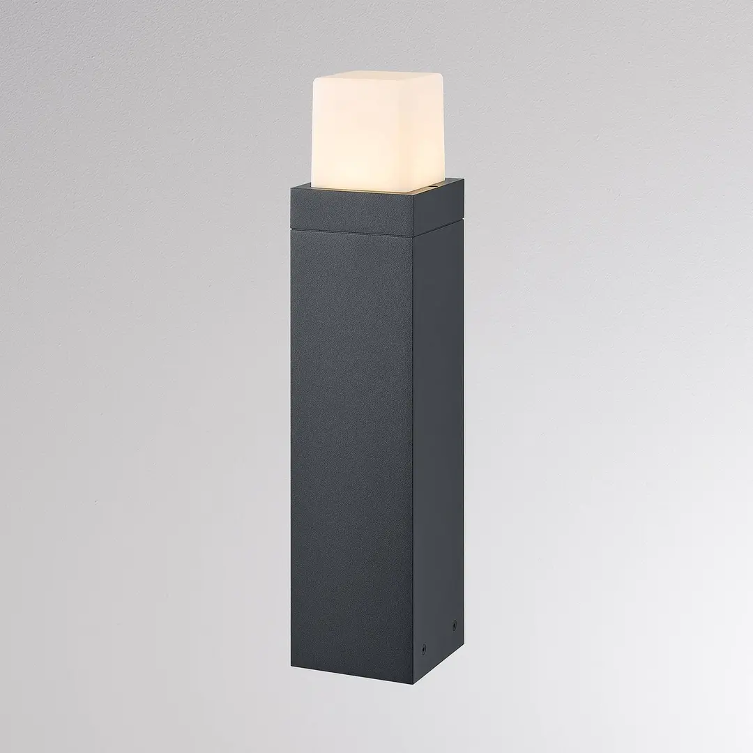 Molto Luce LED-Wegelampe FYNN-O, Höhe 45 cm, anthrazit, CCT IP65 on/off