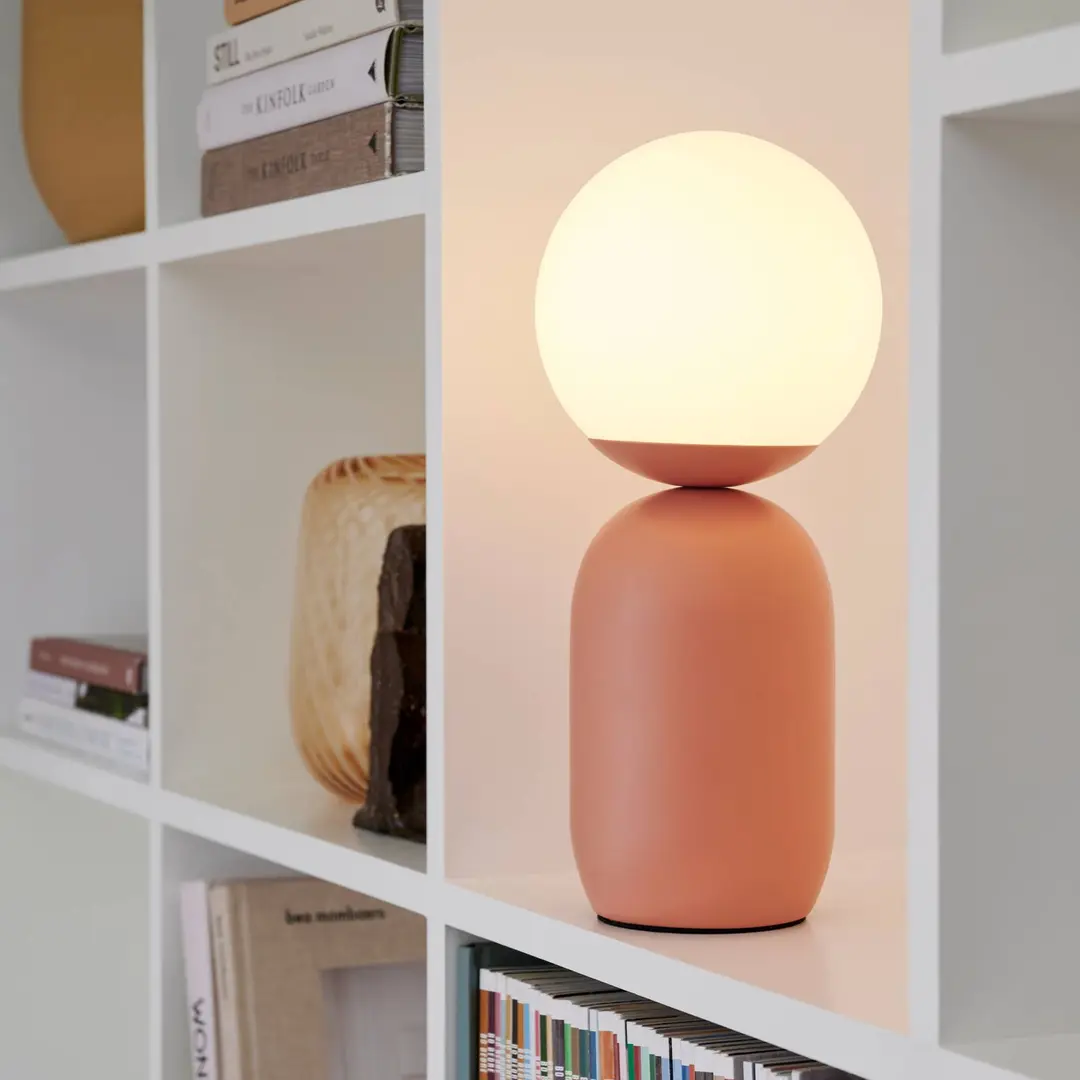Nordlux Tischlampe Notti, terracotta, Metall, Glas, Höhe 35 cm