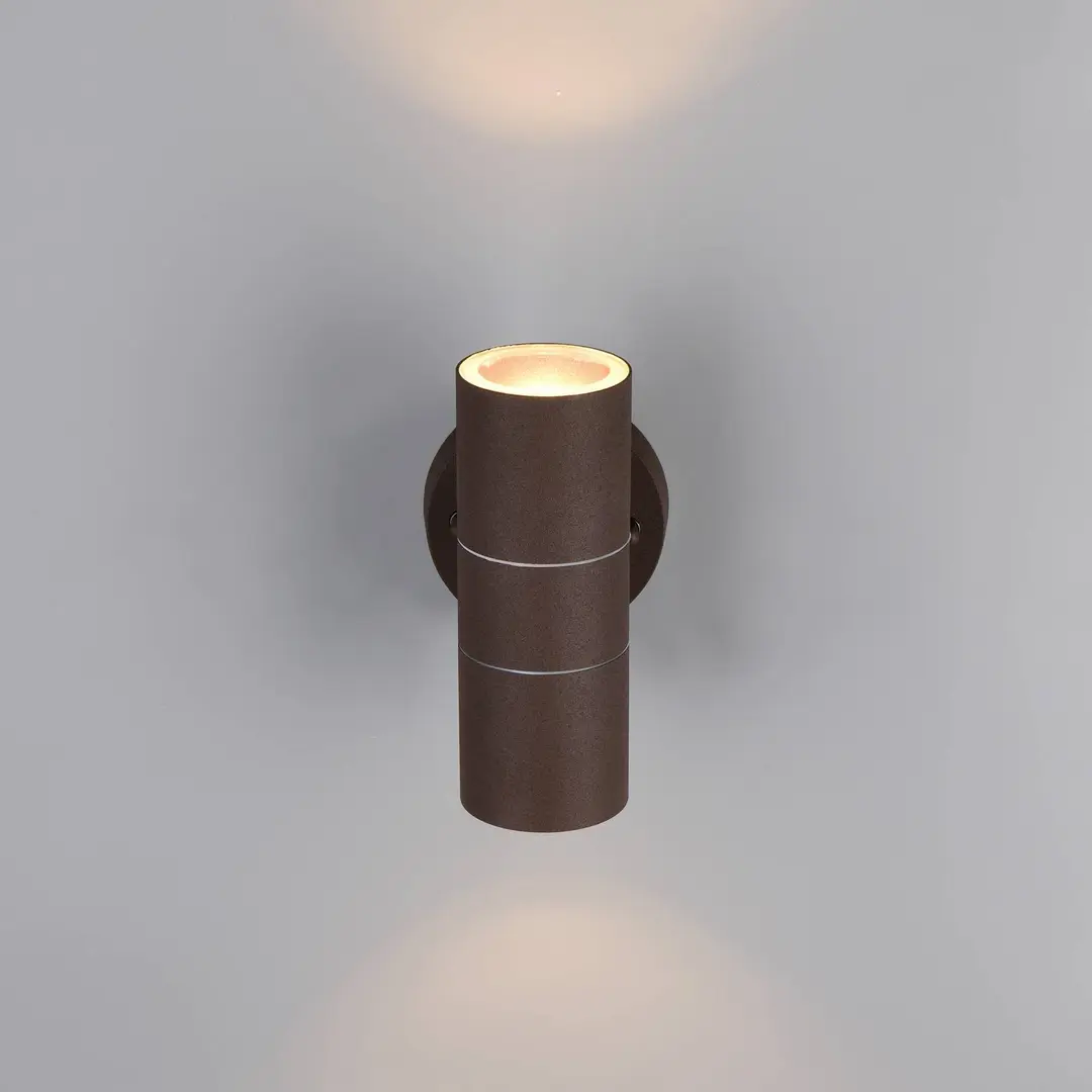 Trio Lighting Außenwandlampe Turia, rostfarben, Höhe 16 cm, Metall