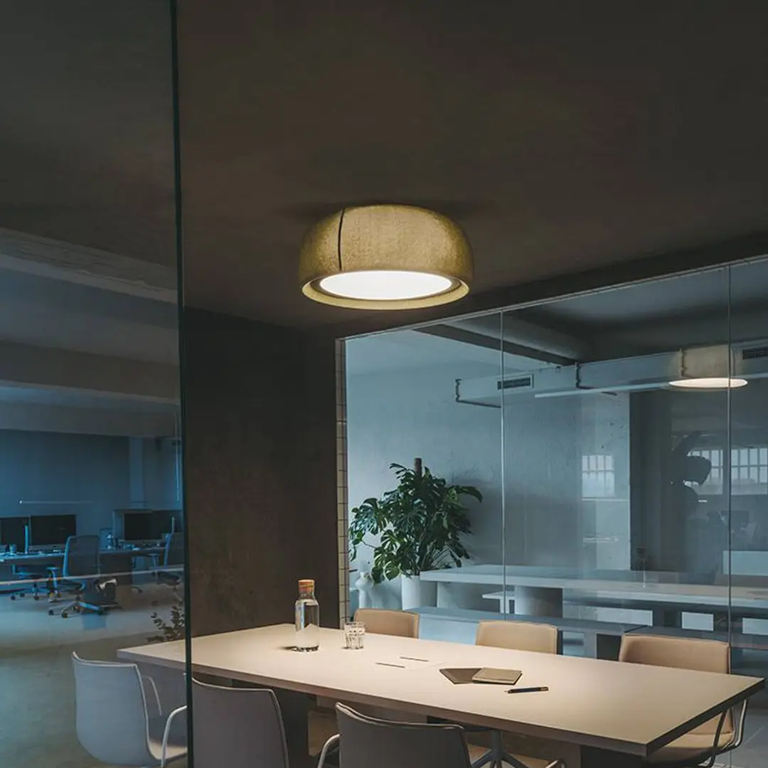 LEDS-C4 LED-Deckenlampe Gong, grün, 3.000 K, Ø 61,2 cm