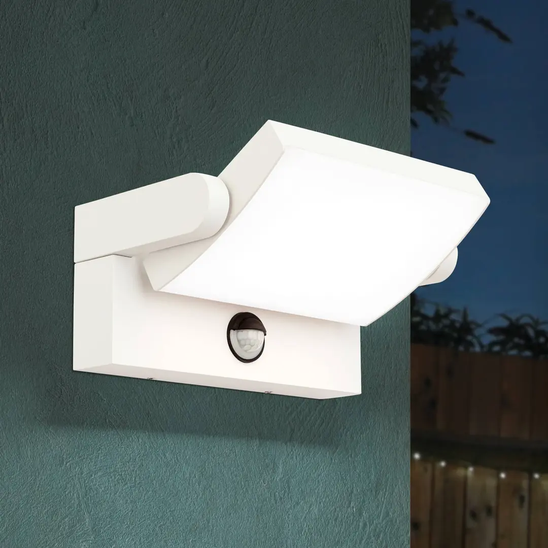 Orion LED-Außenwandleuchte Ginger mit Sensor, weiß, IP54