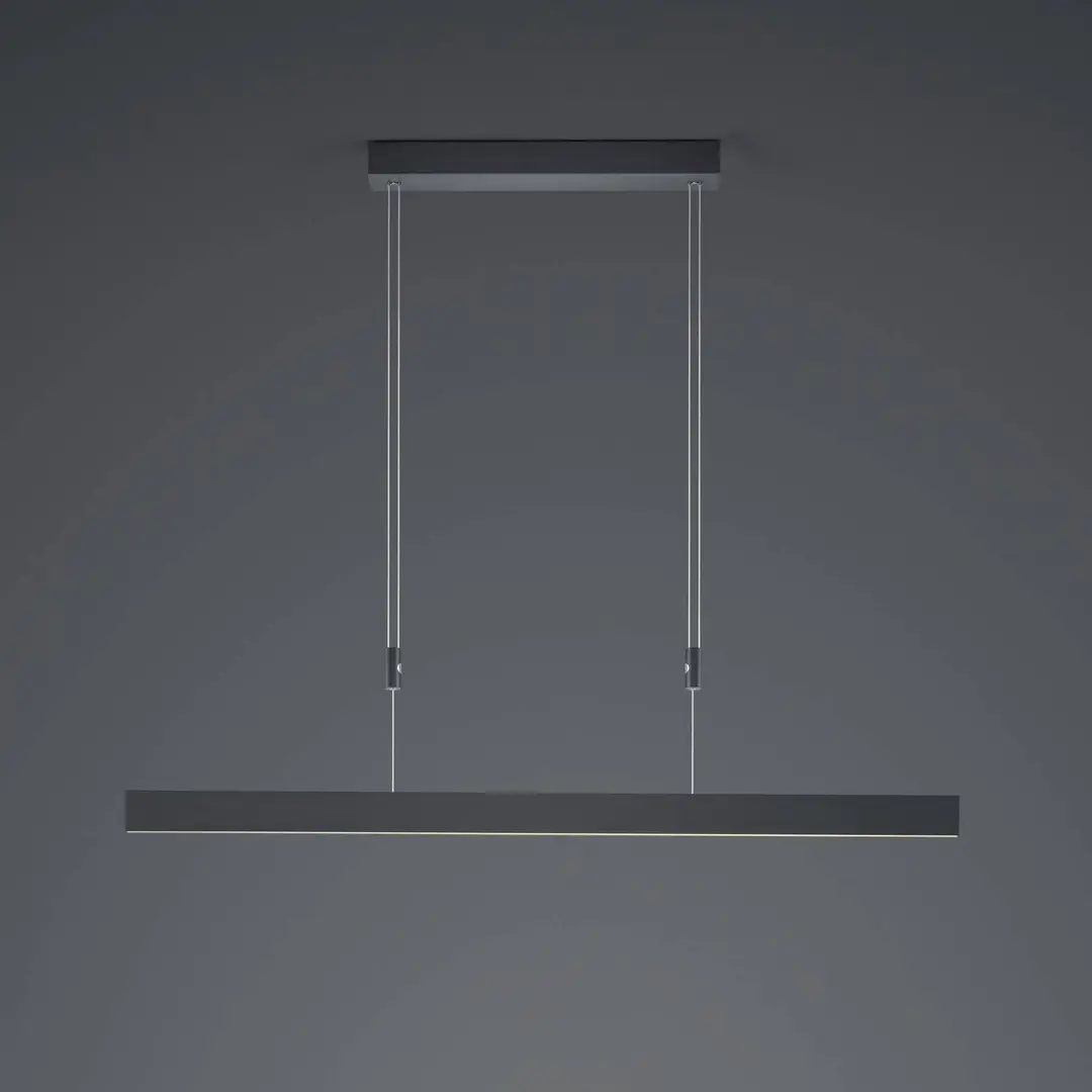 HELL LED-Hängeleuchte Delta, 100 cm, schwarz