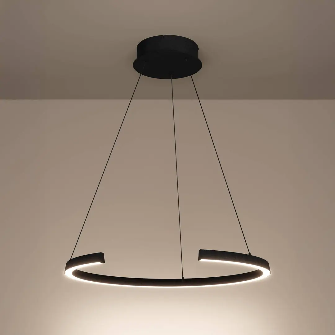 Stars of Light Hängelampe Labonete schwarz Ø80cm 1-flg CCT