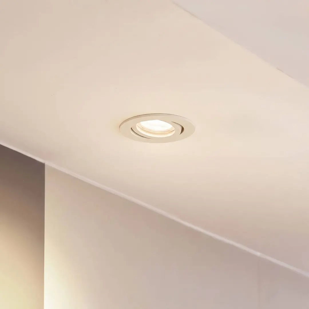 Arcchio Downlight Zyron, beige, Ø 8,2 cm