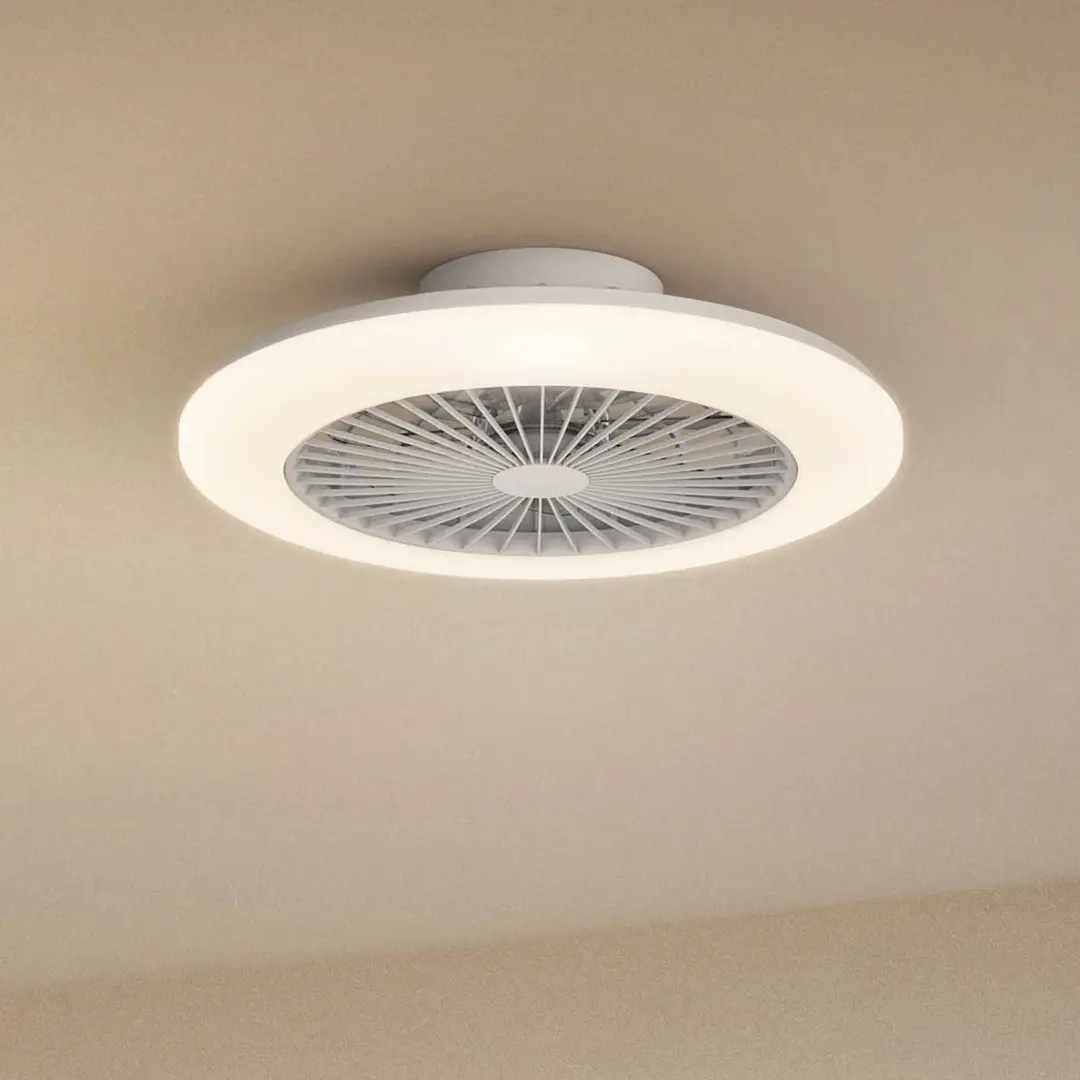 Philips LED-Deckenventilator Amigo, weiß glänzend, 58cm, CCT