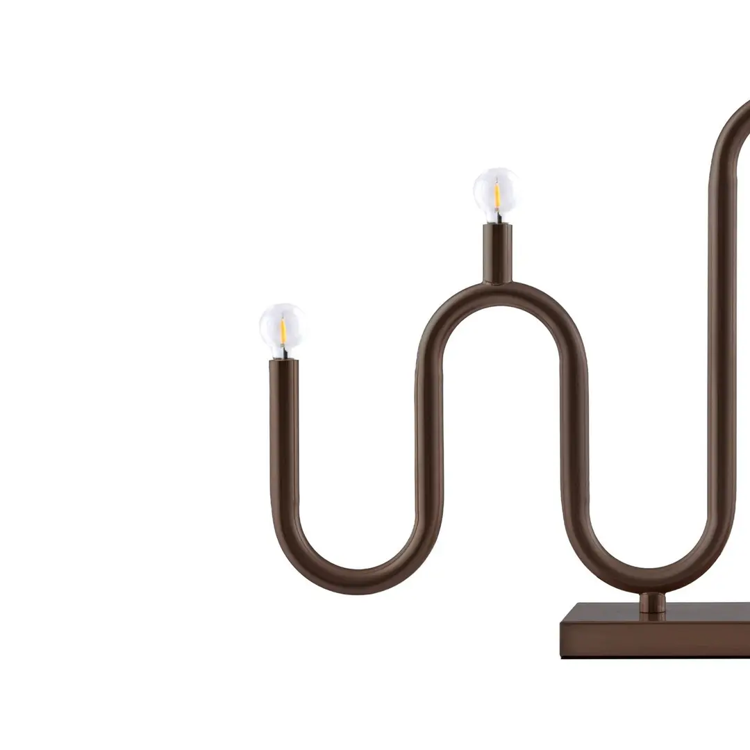 Globen Lighting Kerzenleuchter Noel 5, bronze, Breite 50 cm