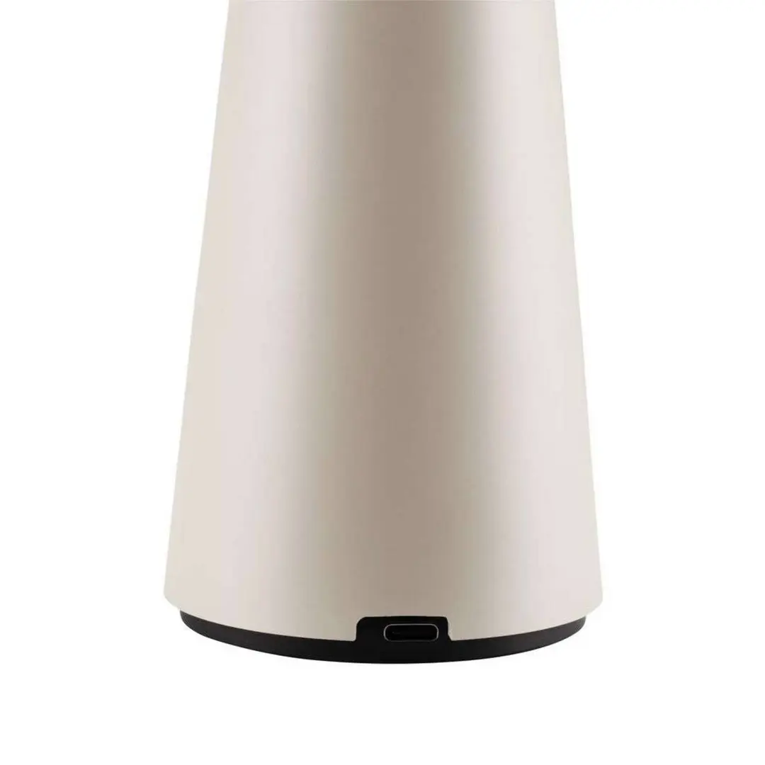Globen Lighting Akku-Tischlampe Cannes, beige, 26 cm IP44