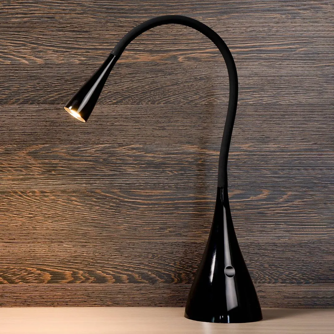 Lucide LED-Schreibtischleuchte Zozy, schwarz, dimmbar, Flexarm
