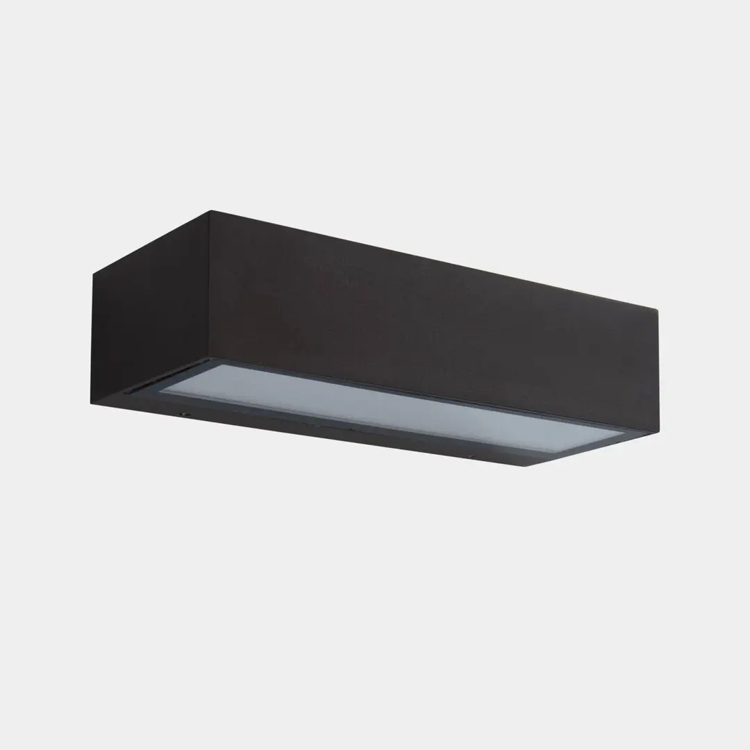 LEDS-C4 LED-Außenwandlampe Nemesis, braun, Breite 19,5 cm