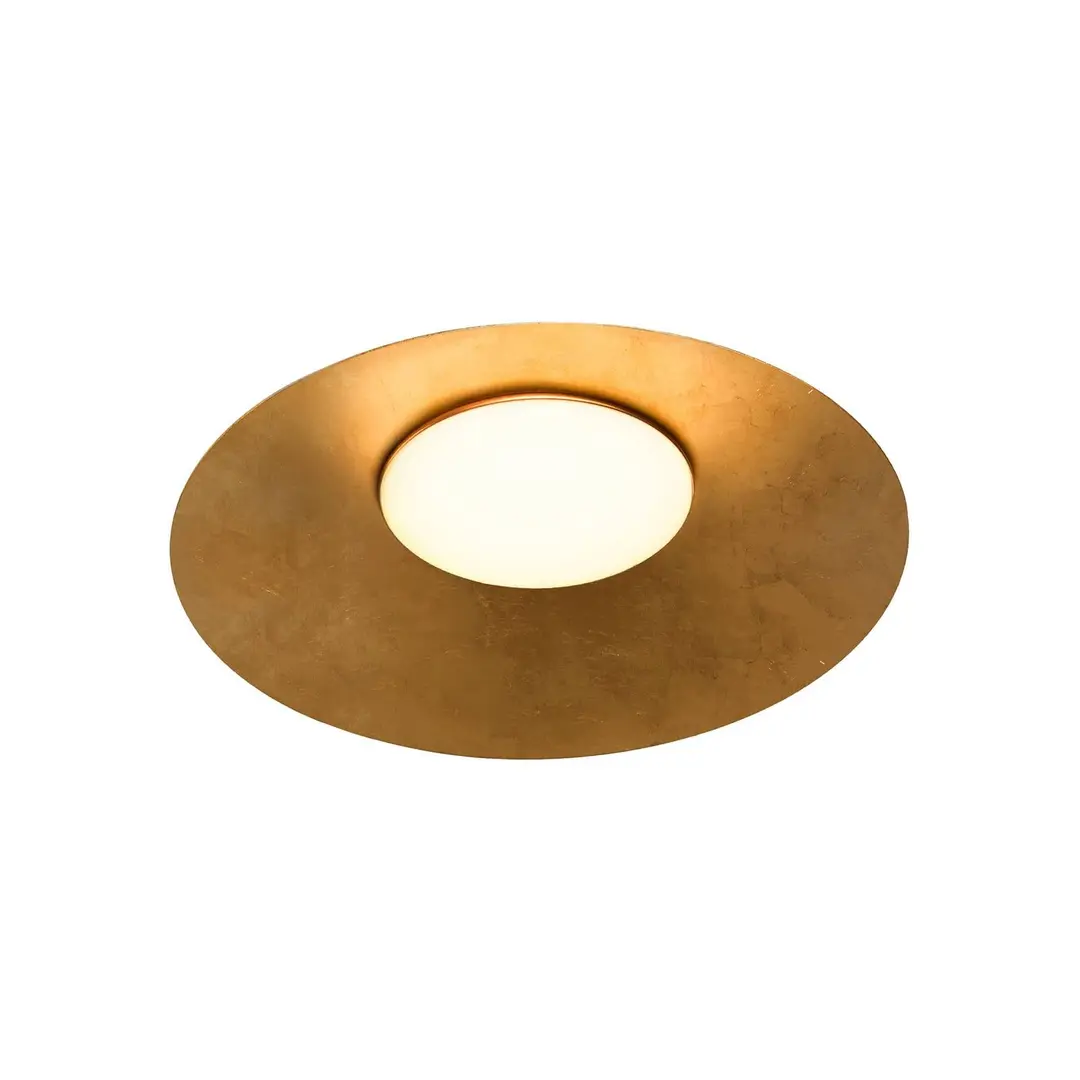 kdln LED-Deckenlampe Kate, 2.700 K, goldfarben, Ø 87 cm
