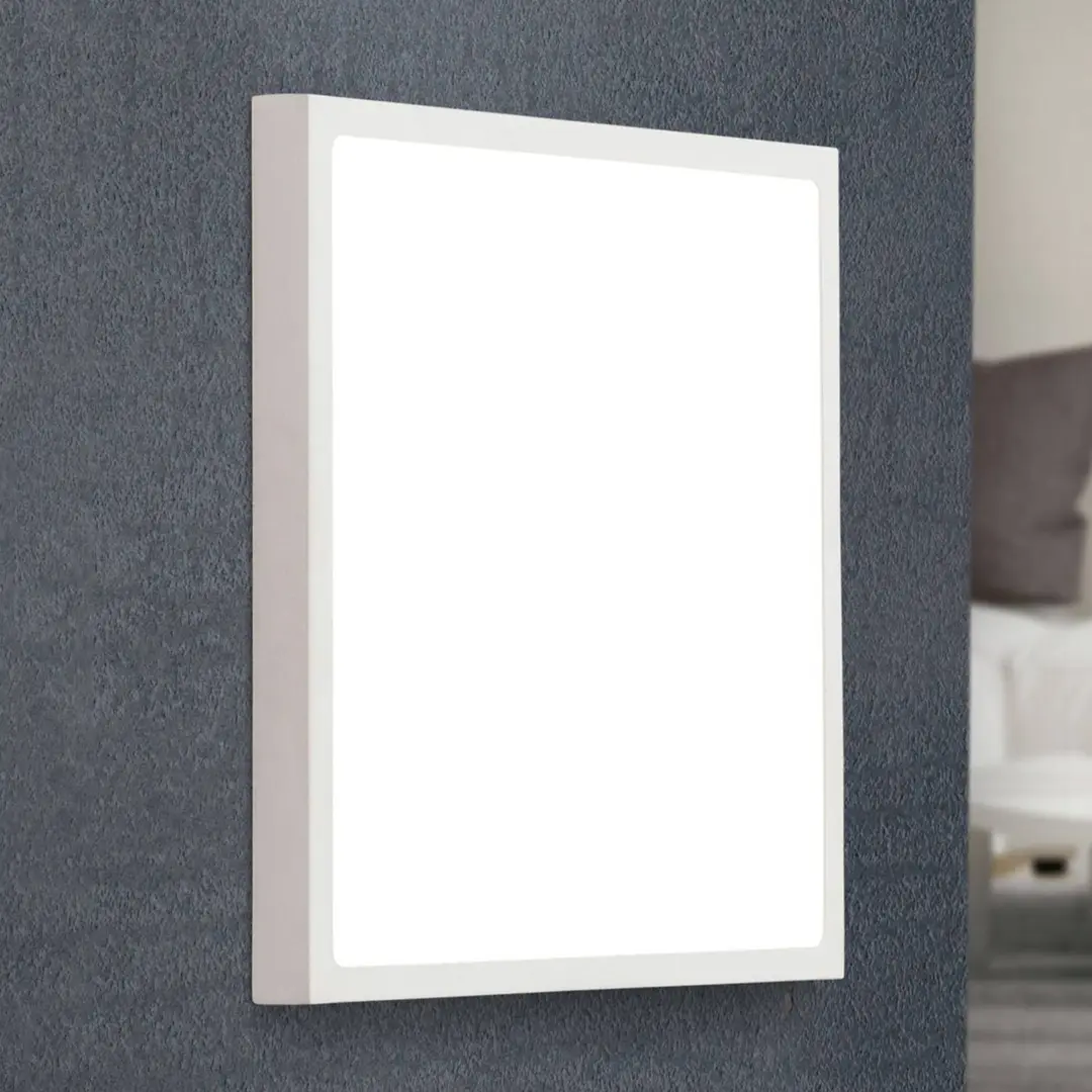 Orion LED-Wandleuchte Vika, Quadrat, weiß, 30x30cm