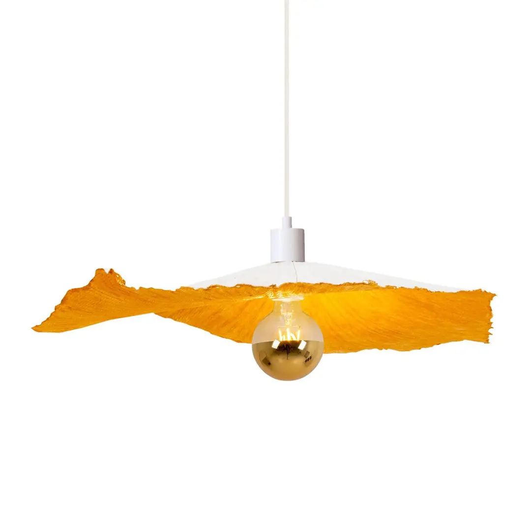 Naeve Leuchten Pendelleuchte Crazy Paper, weiß-gold, Ø 56cm
