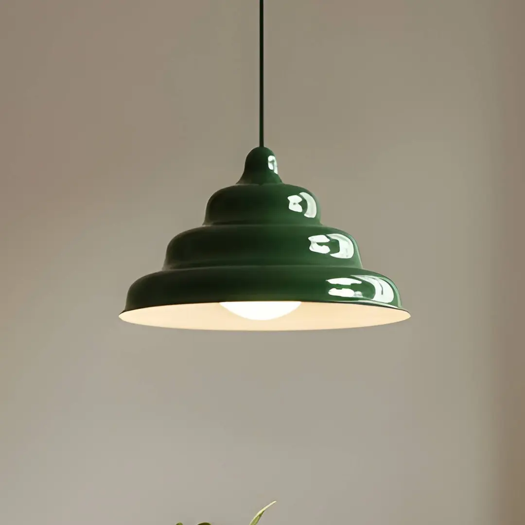 ALDEX Hängeleuchte Fala, grün, Ø 23 cm, Glas