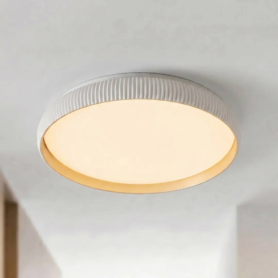 Lindby LED-Deckenlampe Jovian, weiß, Ø 40 cm, CCT, dimmbar