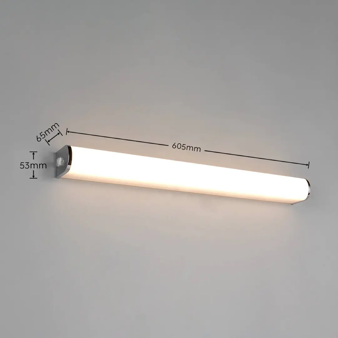Trio Lighting LED-Wandlampe Giacomo, Breite 60 cm, chrom, Metall, IP44