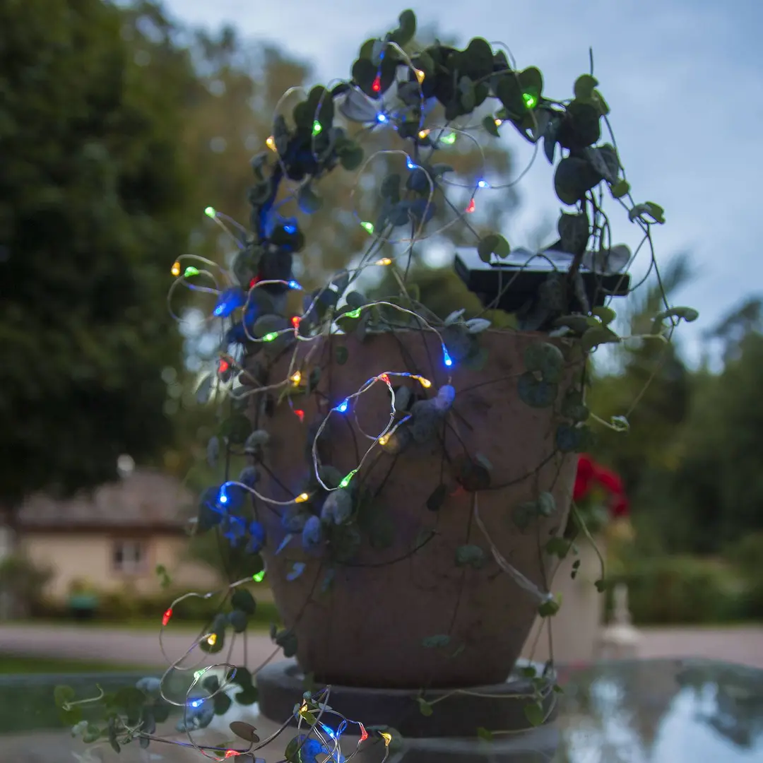 STAR TRADING LED-Solarlichterkette Dew Drop, multicolour