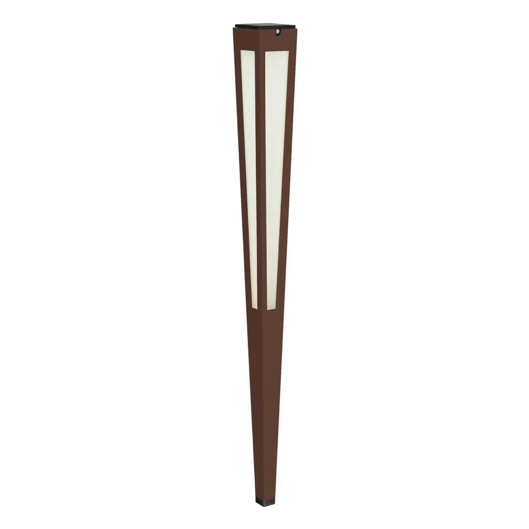 Les Jardins LED-Solarfackel Tinka mit Sensor, 120 cm, corten