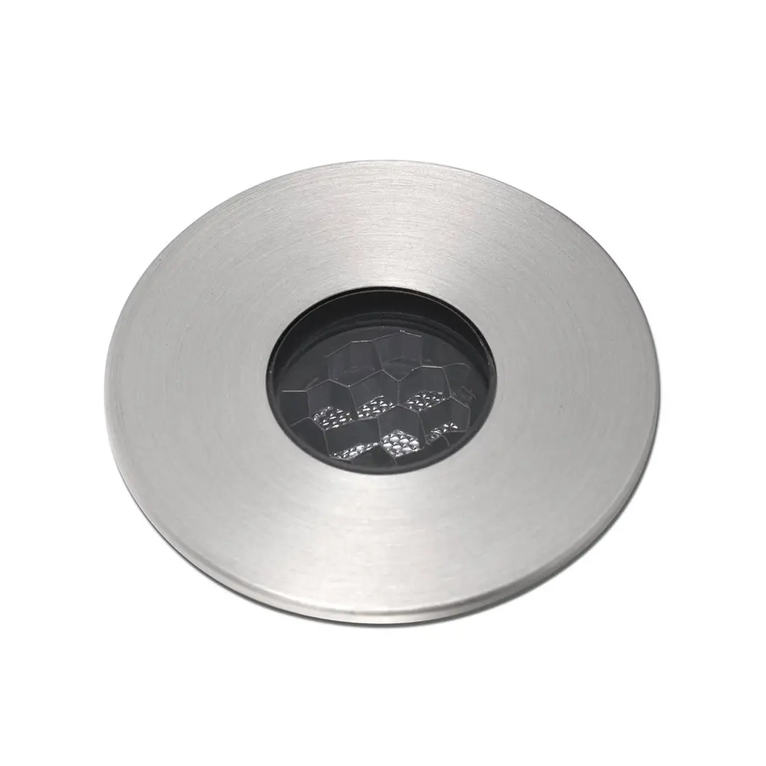 FARO BARCELONA LED-Einbauspot Grund, nickelfarben, Ø 3,5 cm, Alu/Edelstahl