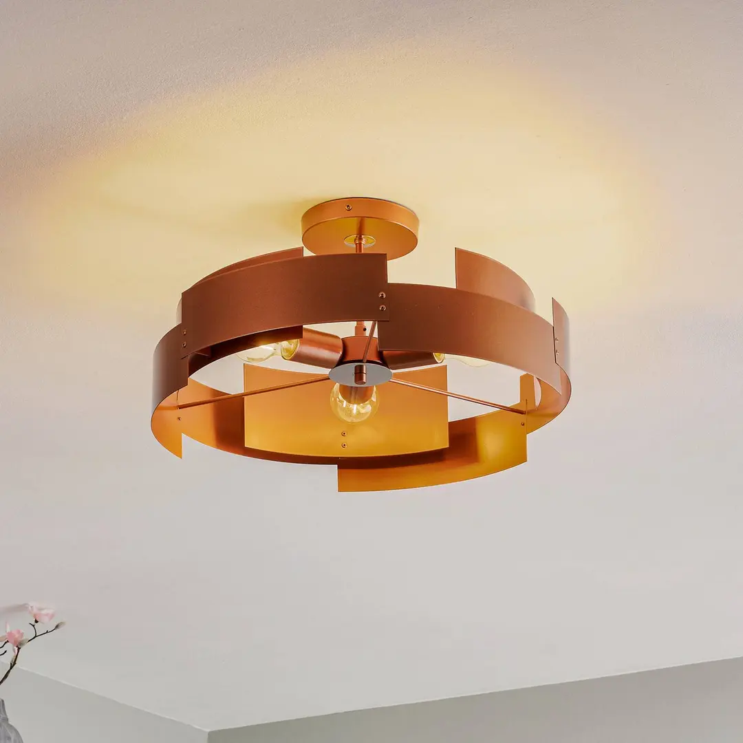 Domiluce Deckenleuchte Tori, kupfer, 48 cm