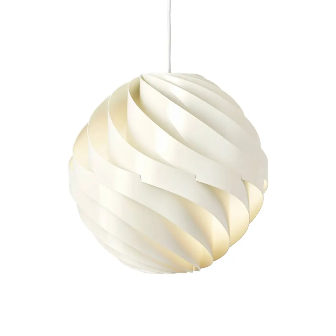 GUBI Hängeleuchte Turbo, alabasterweiß glänzend, Ø 36 cm,