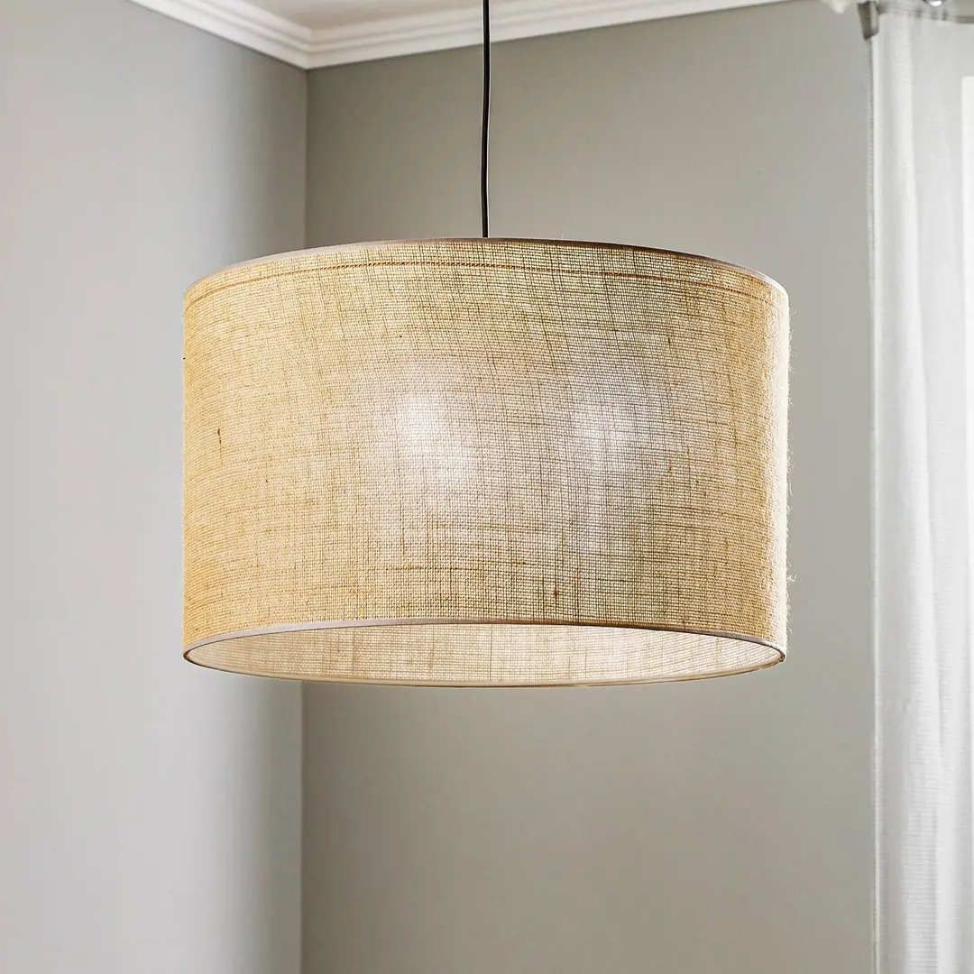 TK Lighting Hängeleuchte Juta, einflammig Ø 50 cm
