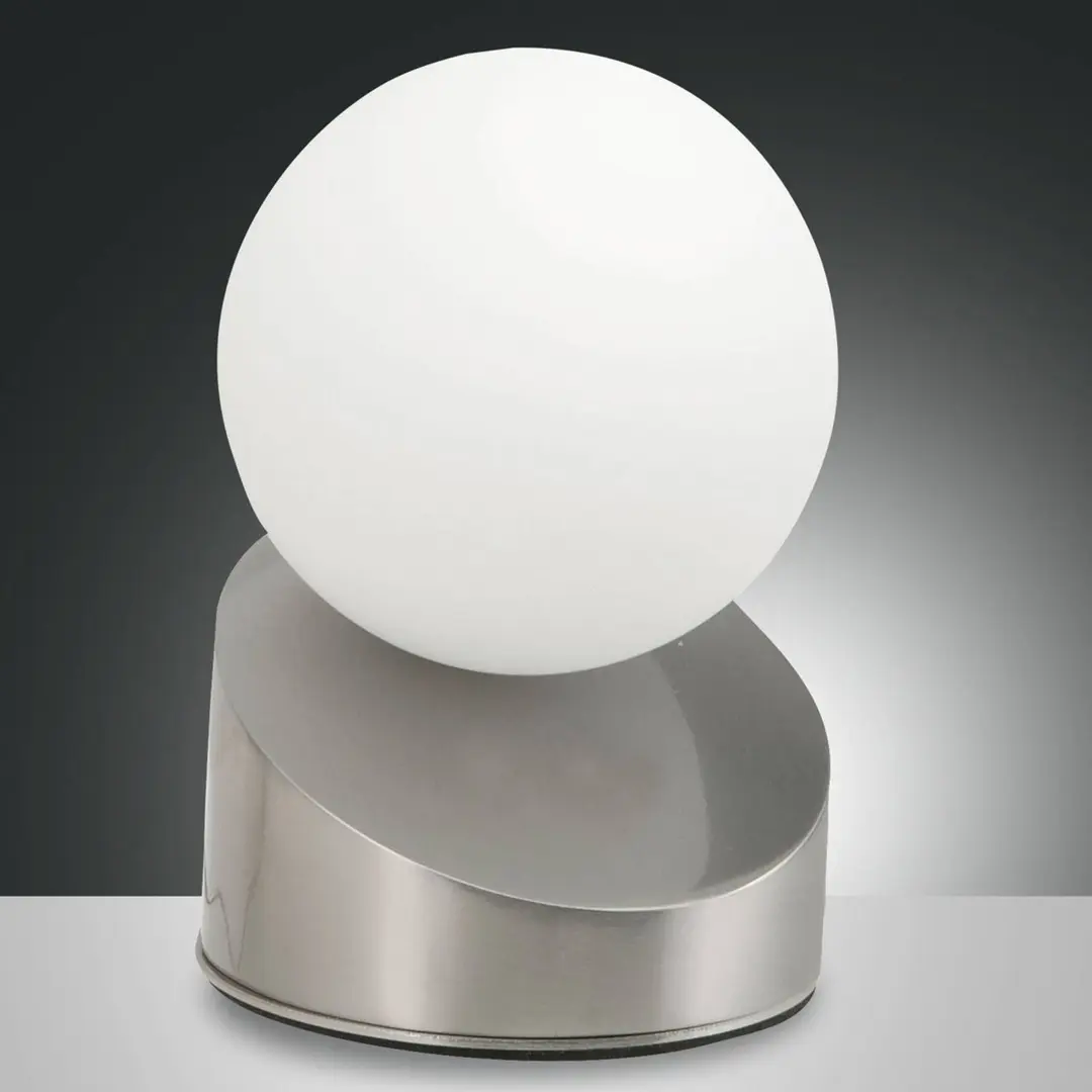 Fabas Luce LED-Tischleuchte Gravity, nickel