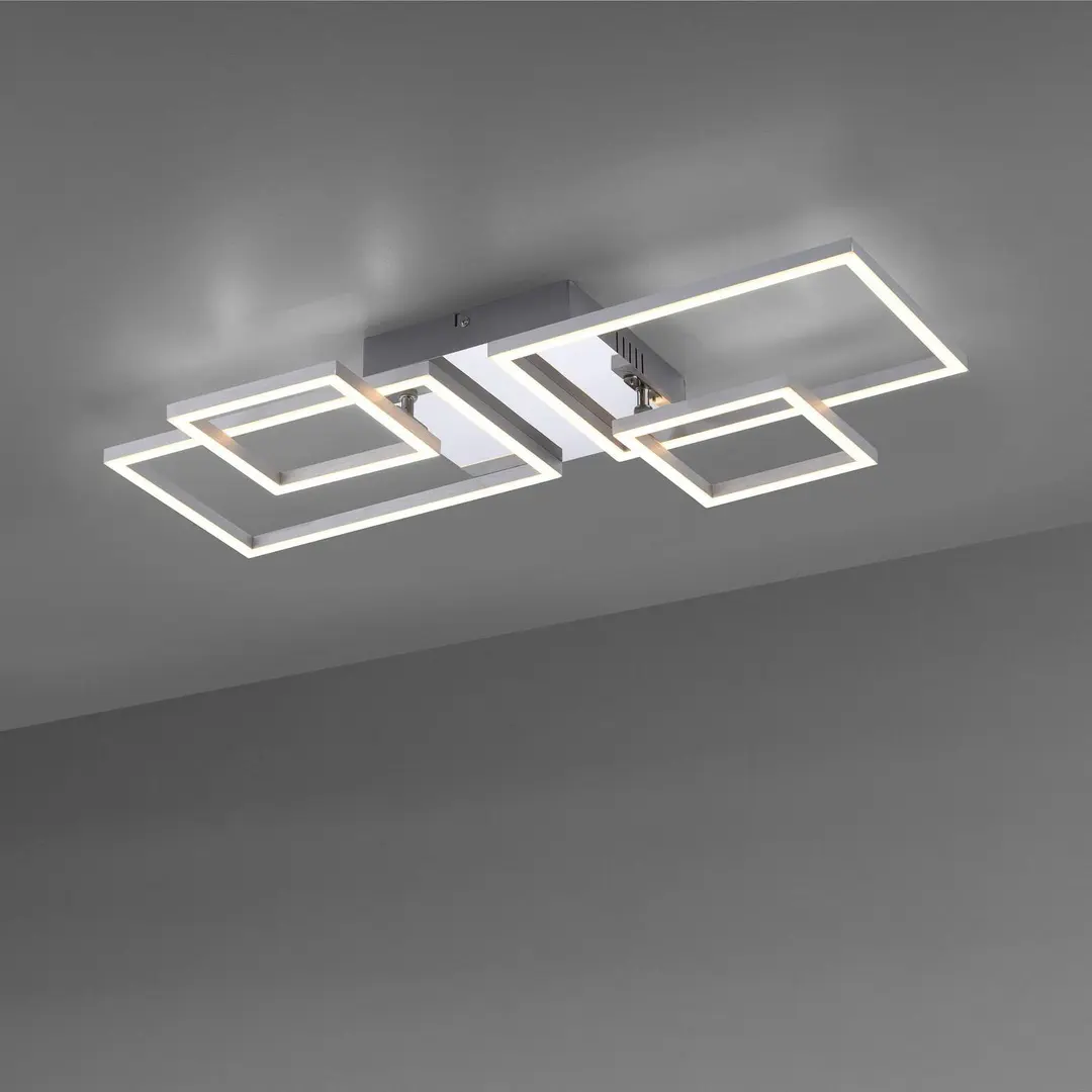 JUST LIGHT. GmbH LED-Deckenleuchte Iven, stahl, 32,4x30cm