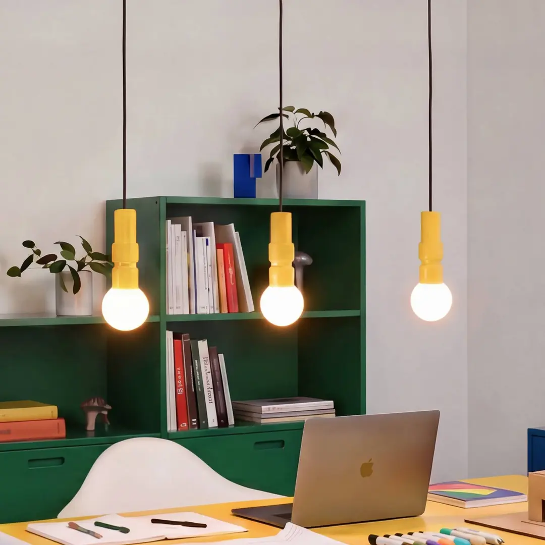 OSRAM Hängeleuchte Decor Bolty, gelb, Länge 66 cm, 3-flammig