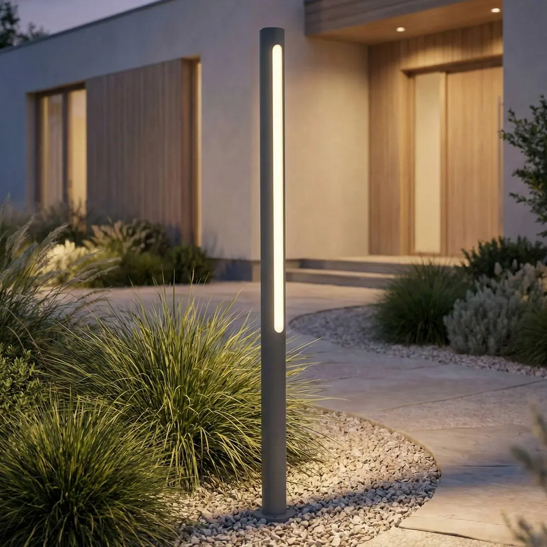 Lindby LED-Wegeleuchte Liravel, Höhe 90 cm, anthrazit, IP65