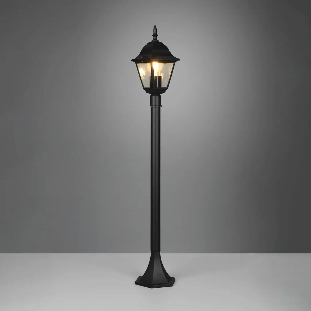 Trio Lighting Wegeleuchte Livenza, schwarz, Höhe 100 cm, Aluminium, IP44