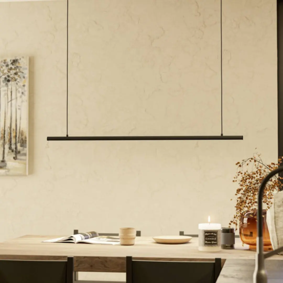EGLO connect Smart LED-Hängelampe FLATRON-Z, 101 cm, schwarz