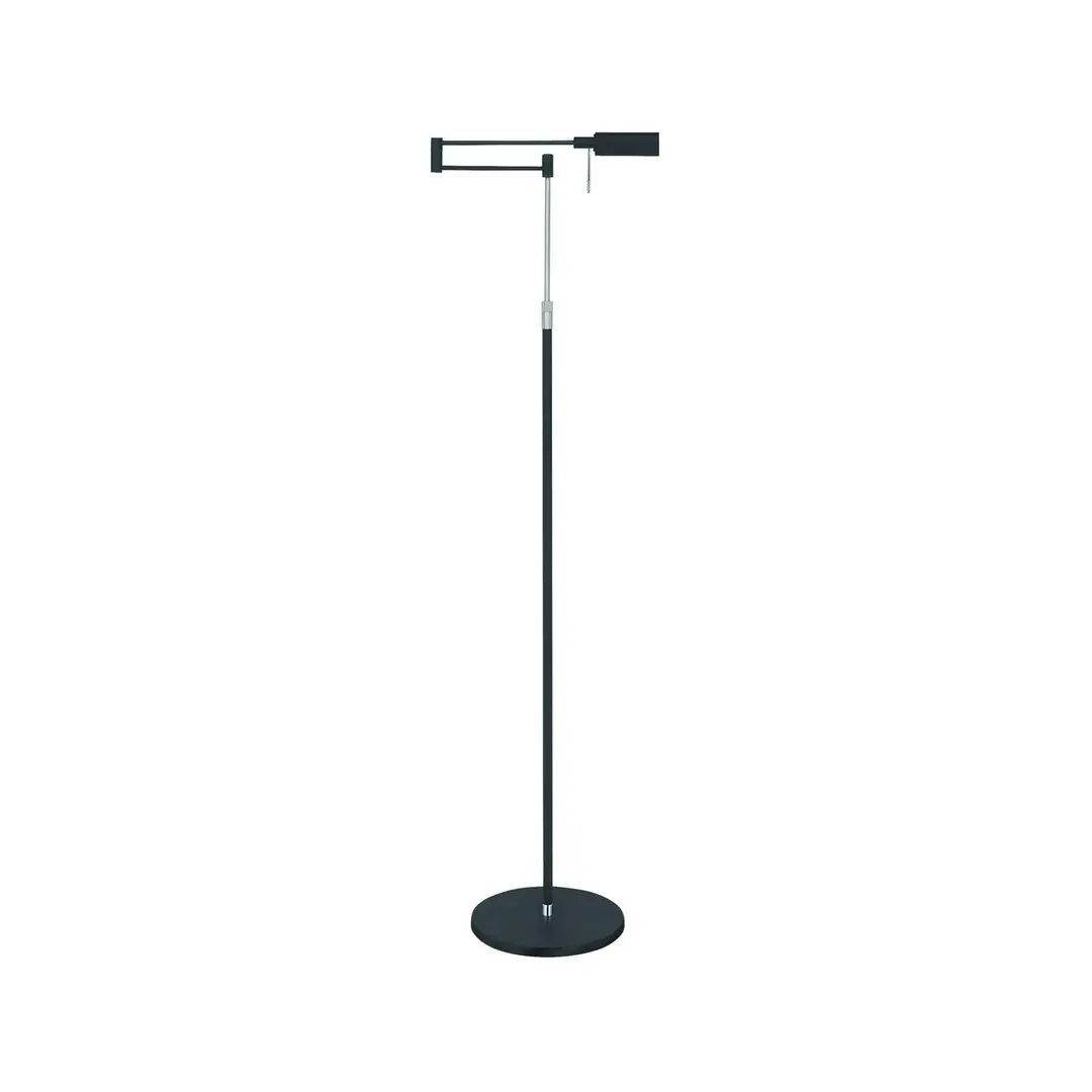 Highlight LED-Stehlampe New Bari, schwarz, Höhe 139 cm, Metall, Dimmer
