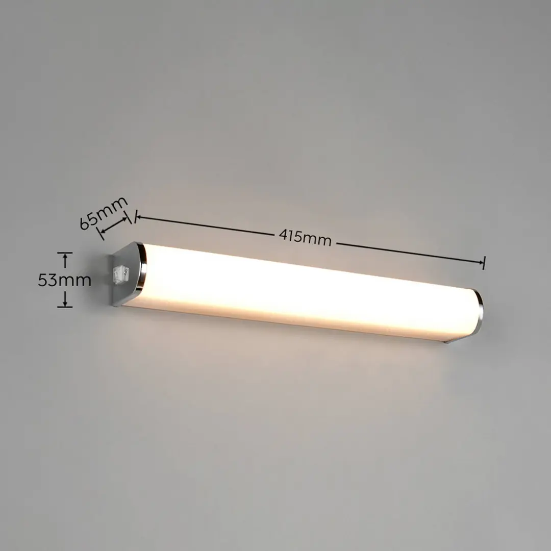 Trio Lighting LED-Wandlampe Giacomo, Breite 41 cm, chrom, Metall, IP44