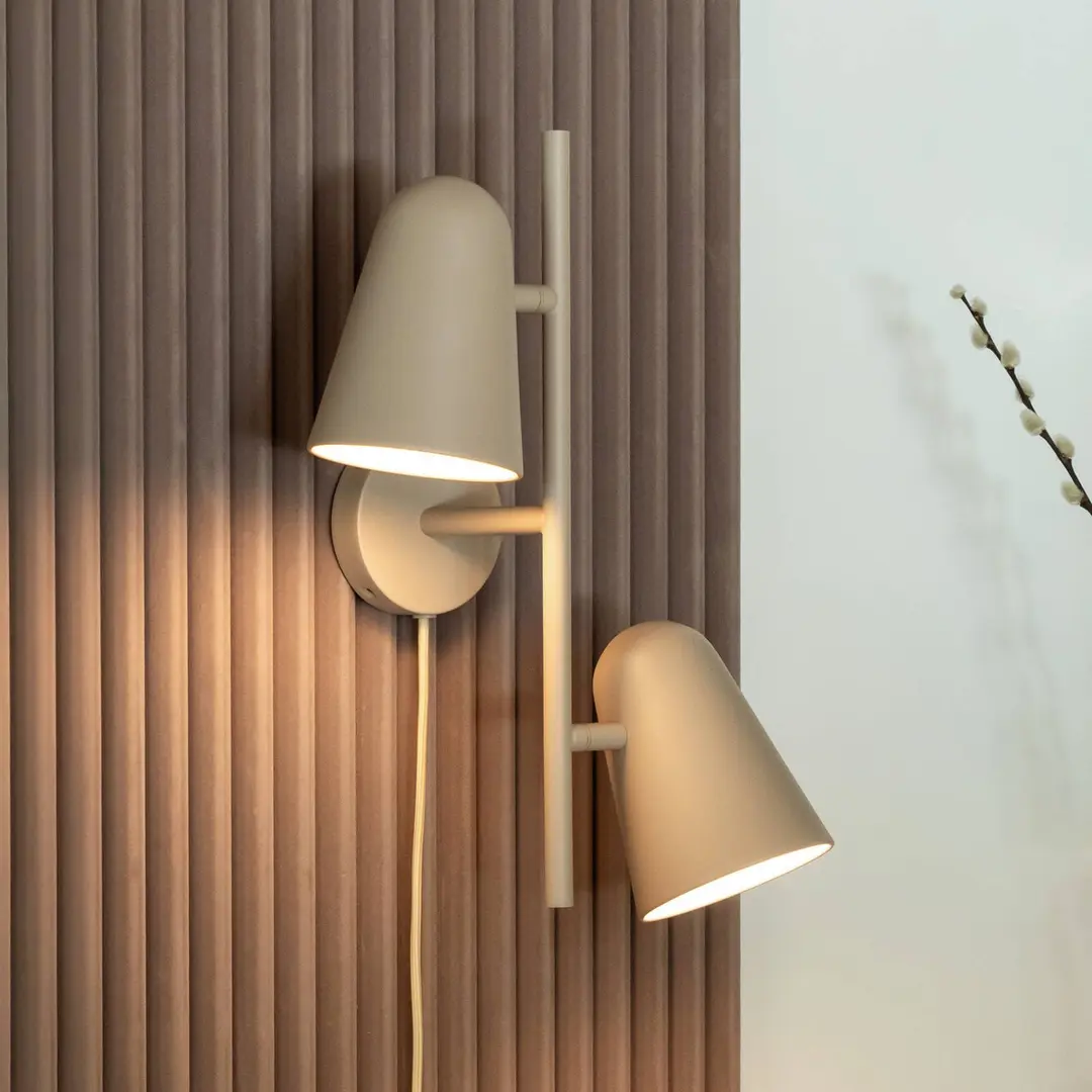 IT'S ABOUT ROMI Wandlampe Salamanca, sandfarben, Höhe 43 cm