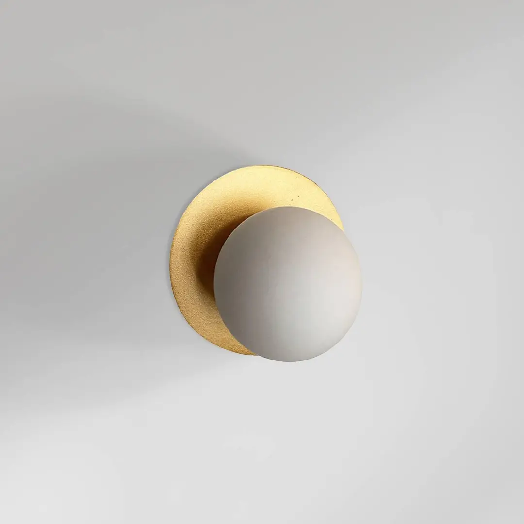ROYALTECH Wandleuchte Aylin, goldfarben, Ø 15 cm, Metall, G9